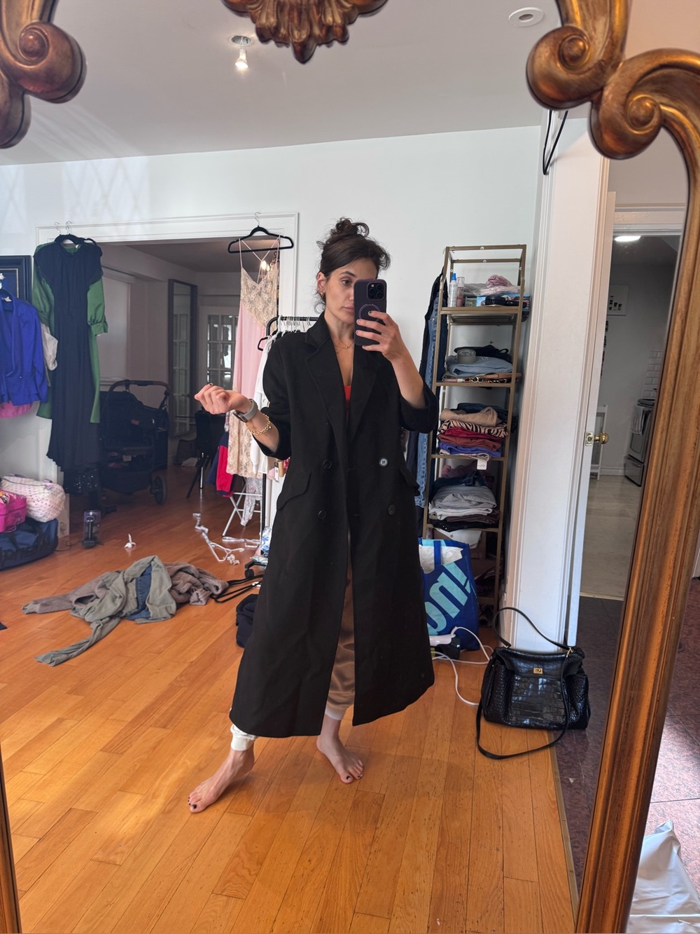 Zara feels like cashmere lightweight oversized peacoat